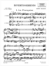Divertissements. 2 Pianos - MILHAUD - Partition - Piano